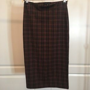 Sanctuary Plaid Gingham Pencil Skirt
